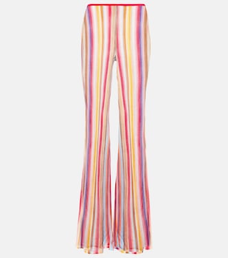 Pantalones flared de tiro bajo a rayas | Missoni Mare