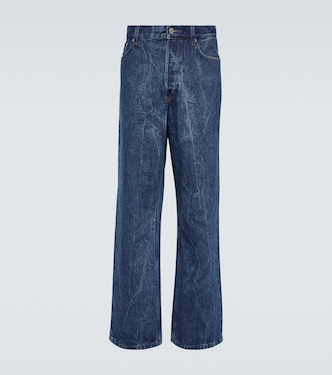 Marble-wash wide-leg jeans | Dries Van Noten
