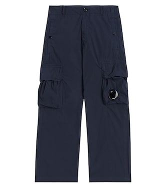 Pantaloni cargo in canvas di cotone | C.P. Company Kids