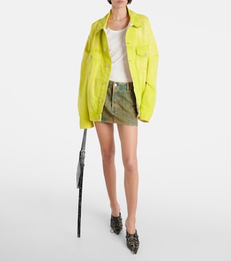 Minifalda de pana de algodón desteñida | Acne Studios