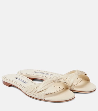 Mules Lolloflat in pelle | Manolo Blahnik