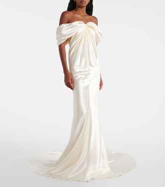 Bridal Cleo wool and silk gown | Danielle Frankel