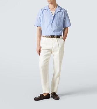 Camicia in popeline di cotone a righe | Lardini
