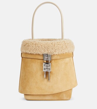 Bucket-Bag Shark Lock Medium aus Veloursleder | Givenchy