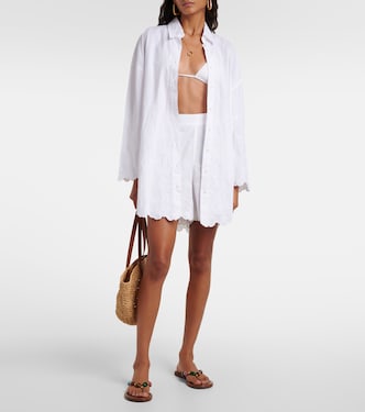 Shorts in cotone con ricamo | Juliet Dunn