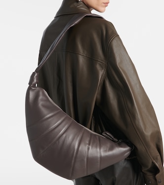 Croissant Medium leather shoulder bag | Lemaire