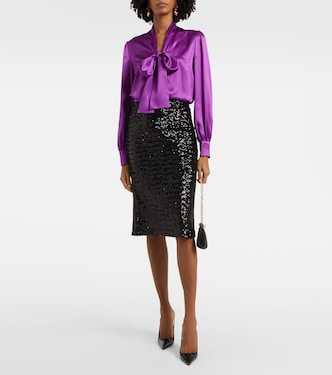 Schluppenbluse aus Seide | Dolce&Gabbana