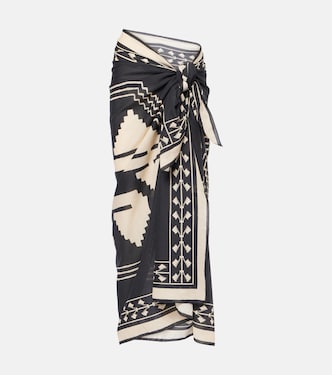 Printed cotton beach cover-up | Johanna Ortiz