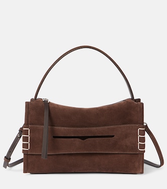 Schultertasche Loafer Small aus Veloursleder | JW Anderson