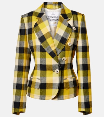 Georgia checked virgin wool blazer | Vivienne Westwood