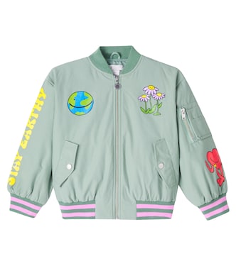 Bedruckte Bomberjacke aus einem Baumwollgemisch | Stella McCartney Kids