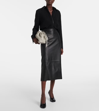 Leather pencil skirt | Vince