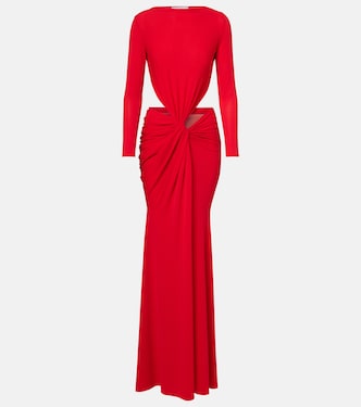 Gathered crêpe jersey gown | Alex Perry