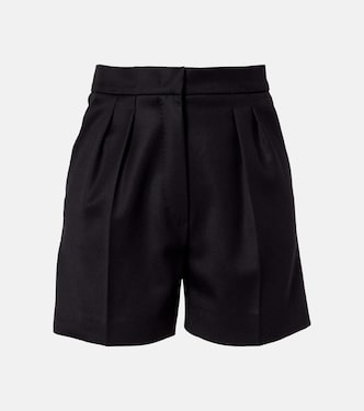 High-Rise Shorts Ozieri aus Schurwolle | Max Mara