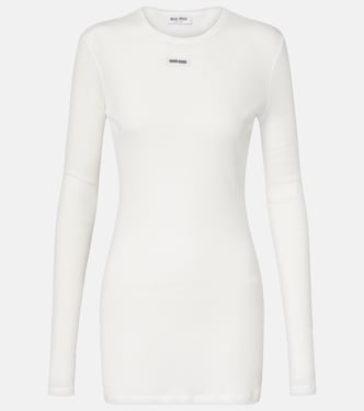 Minikleid aus Baumwoll-Jersey | Miu Miu