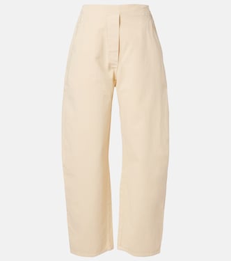 Chloe cotton barrel-leg pants | Leset