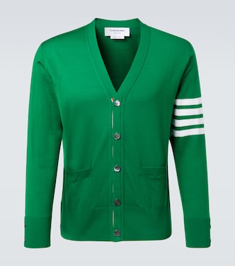 Cardigan 4-Bar aus Schurwolle | Thom Browne