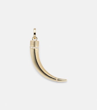 18kt gold pendant with diamonds | FoundRae