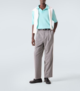 Wool and cashmere polo sweater | Allude