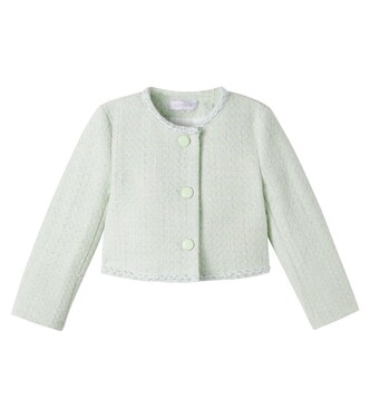 Bon Ton cotton-blend bouclé jacket | Monnalisa