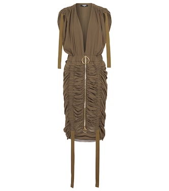 Abito midi in jersey di cotone | Balmain