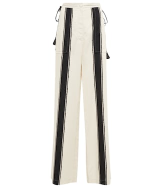 Eleos striped crêpe wide-leg pants | Altuzarra
