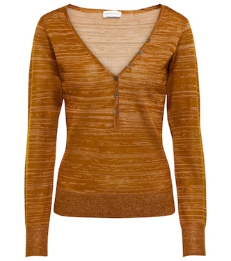 Metallic wool-blend top | Dries Van Noten