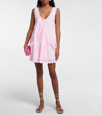 Printed cotton minidress | Juliet Dunn
