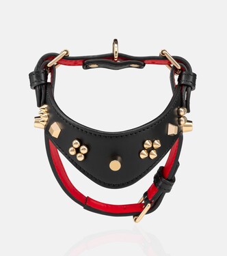 Harnais pour chien Loubiharness XS en cuir à ornements | Christian Louboutin