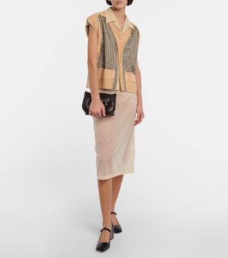 Camicia in cotone e seta con stampa | Maison Margiela