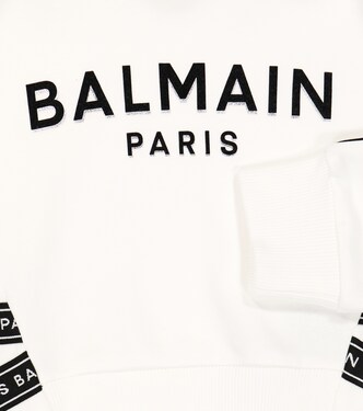 Sudadera con capucha de algodón con logo | Balmain Kids