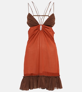 Cutout cotton minidress | Nensi Dojaka