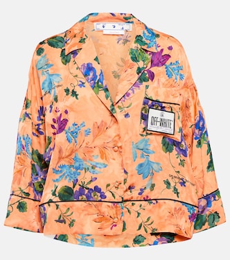 Camicia con stampa floreale | Off-White