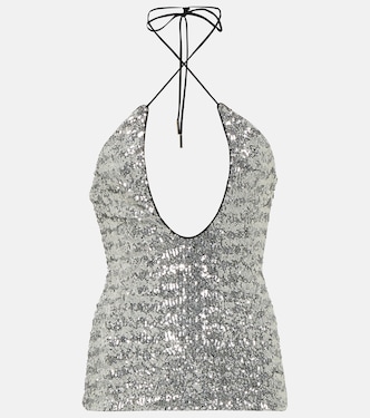 Top Alix en tulle à sequins | The Attico