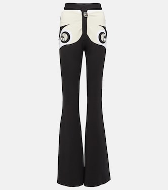 Pantaloni flared Butterfly con cristalli | Area