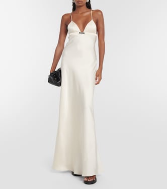 Robe aus Satin | Miu Miu