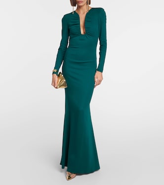 Ruched cady gown | Roland Mouret