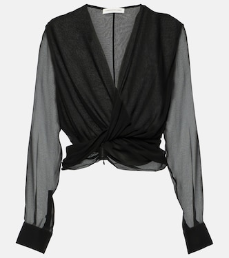 Springs silk georgette blouse | Christopher Esber