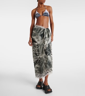 Printed beach cover-up | Jean Paul Gaultier