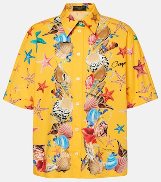Camisa Capri de algodón estampada | Dolce&Gabbana