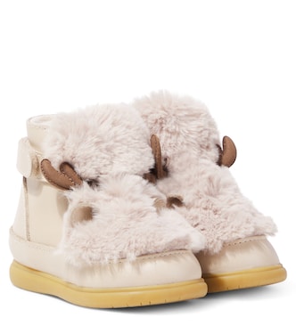 Baby Reindeer faux shearling-trimmed boots | Donsje
