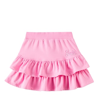 x Barbie® cotton-blend skirt | Monnalisa