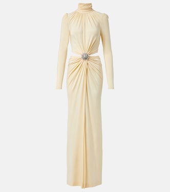 Embellished gathered gown | Rabanne