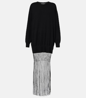 Macrame Monument wool and cashmere maxi dress | Christopher Esber