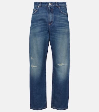 Jeans rectos con efecto desgastado | Dolce&Gabbana