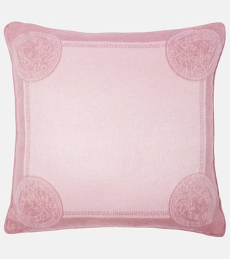 Icon Medusa silk and cashmere cushion | Versace Home