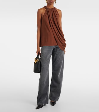 Top in crêpe con scollo all’americana | JW Anderson