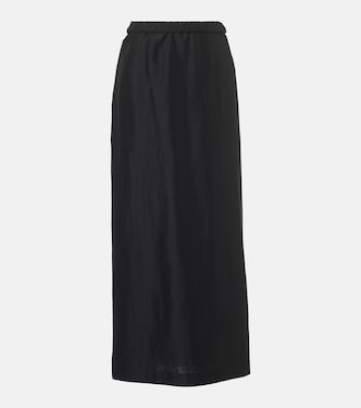 Jupe longue Saul en coton et soie | The Row