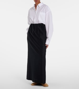 Jupe longue Saul en coton et soie | The Row