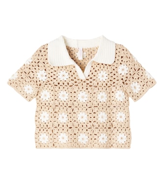 Polo Cascadian in crochet di cotone | Zimmermann Kids